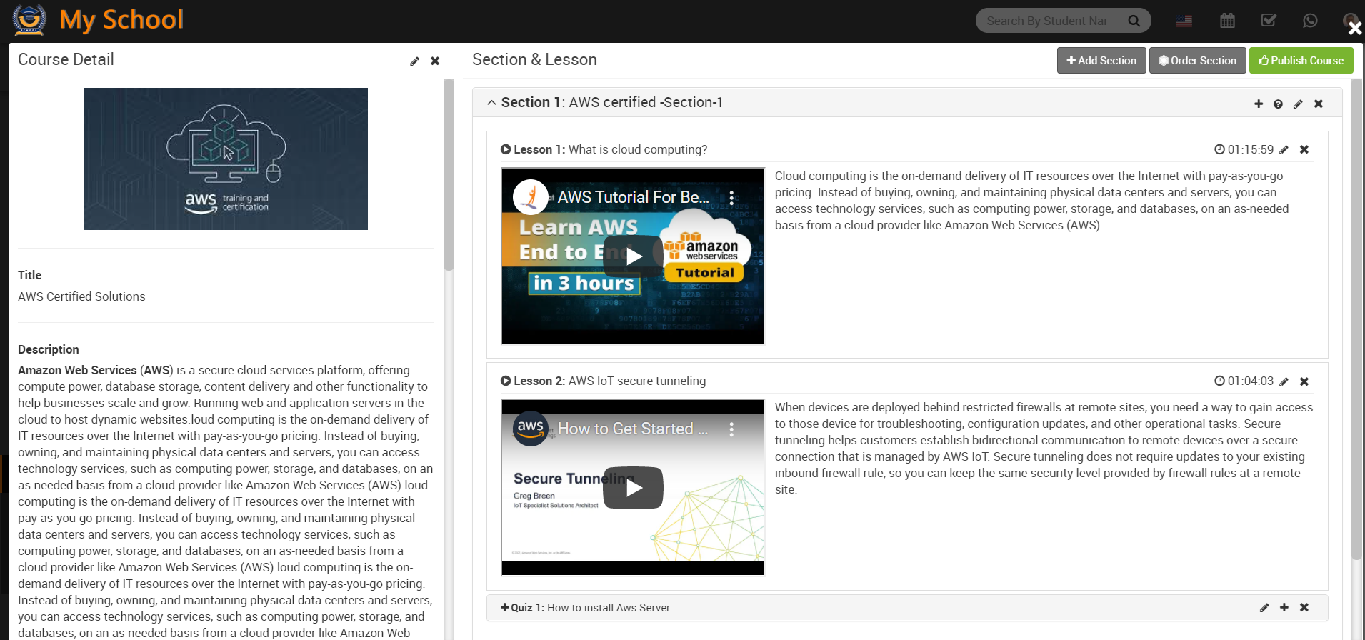  publish course image